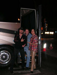  ron ,, scott.. & charlie  out side the keel and wayne tour bus